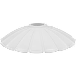 Nordic Modern Cast Iron Hanging Light Shade - 9.84 Inch White Metal Lampshade for Dining Room and Corridor Decor