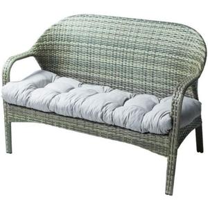 Indoor/Outdoor Bench Cushion Cotton Garden Furniture Loveseat Cushion, 51.2"x19.7" Patio Wicker Seat Cushions for Lounger (Gray)