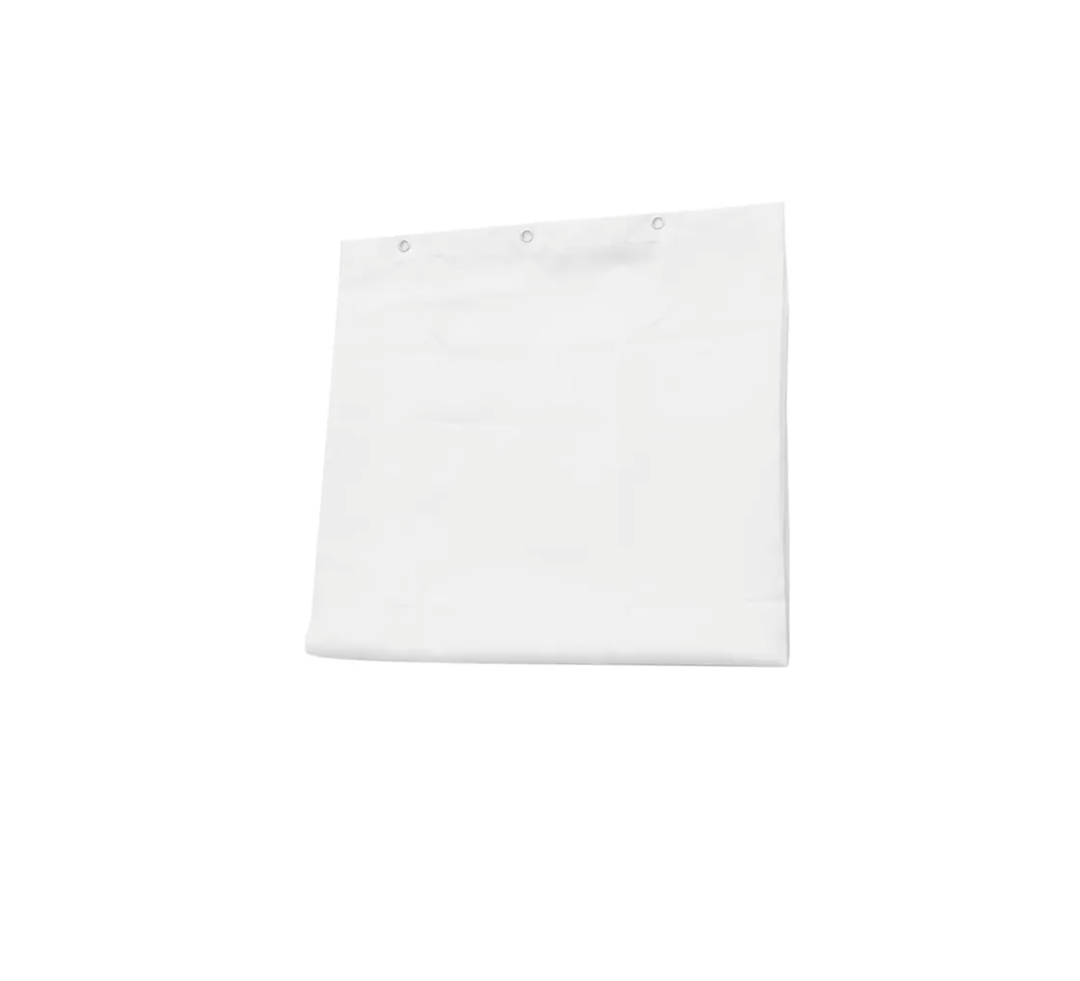 Healifty White Thickened Shower Curtain Bath Curtain Modern Plain Design for Bathroom Easy Installation Grommets 80x54