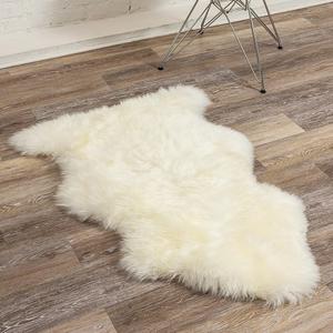 Natural Milan Genuine Sheepskin Area Rugs with Thick and Lush Pile, Fluffy Sheep Fur Rug with Anti-Skid Backing for Bedroom Living Room, Single Pelt, Ivory 2 ft x 3 ft (1'10" x 3' (Rectangular)) Natural Milan Genuine Sheepskin Area Rugs with Thick and Lush Pile, Fluffy Sheep Fur Rug with Anti-Skid Backing for Bedroom Living Room, Single Pelt, Ivory 2 ft x 3 ft (1'10" x 3' (Rectangular))
