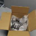 Glooglitter 24 Lighted Metal Christmas Tree Spiral Black Christmas Rotating Iron Stand Assemble Detachable and 98 Light Multiple Modes Nativity Jesus' Birthday Theme for Home Church Mall Decor