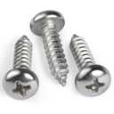 #8 x 5/8 Inch Pan Head Wood Screws, Phillips Drive, Stainless Steel 304 (18-8), Self Tapping for Wood, Sheet Metal Screws, 100 Pack