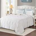 Globon Down Blanket California King Size, Extra Lightweight Summer Comforter/Duvet Insert for Hot Sleepers,Noiseless & Extra Soft, 13 Ounce Fill Weight, White