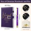 FillTouch 6 Set Mother's Day Christian Gifts for Women,Religious Church Gifts Bulk A5 Christian Journal Notebook 15 oz Bible Verse Ceramic Coffee Mug Pen Set for Office Supplies (Dark Color,Classic)
