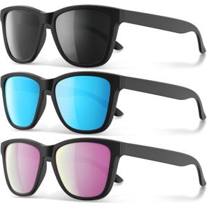 Polarized Sunglasses for Men and Women - Classic Fashion Sun Glasses Shades for Driving, Outdoor Sports, and Daily Wear UV400 Protection