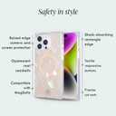 COCOMII Rectangle Case for iPhone 15, Compatible with MagSafe, Natural Real Mother of Pearl