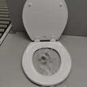 BEMIS 500EC 390 Toilet Seat with Easy Clean & Change Hinges, 1 Pack Round, Cotton White
