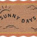 Folkulture Summer Door Mat Outdoor 16 x 28 Front Door Mat for Outside Entrance, Heavy Duty Backing, Eco-Friendly, Durable Anti-Slip & Weather Resistant Dirt Trapping Doormat, Outdoor Home Decor