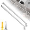 15pack Wire Shelving Support Bracket,White Wire Shelf Support Bracket,Can Be Combined With Wire Shelf Brackets 16 Inch,Wire Shelving Support Brackets For Provide Support For Shelves (12 in)