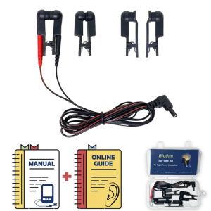TENS Ear Clips for Vagus Nerve Stimulation, Dual Silicone Electrodes