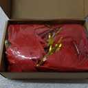 Cindeer 36 Pieces Glitter Christmas Bow Tie Christmas Tree Decorations 6.3 x 5.5 Inch Xmas Decor Wreath Ornaments for Garland Gift Party Decoration(Red, Gold)