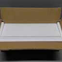 RICHER HOUSE 5 Set White Floating Shelves, Wall Mounted Shelves for Wall Decor, Modern Picture Ledge Shelf with Lip for Storage Nursery, Bedroom, Living Room, Bathroom - White