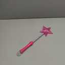 FlashingBlinkyLights Pink Super Star Princess LED Light Up Magic Wand for Kids
