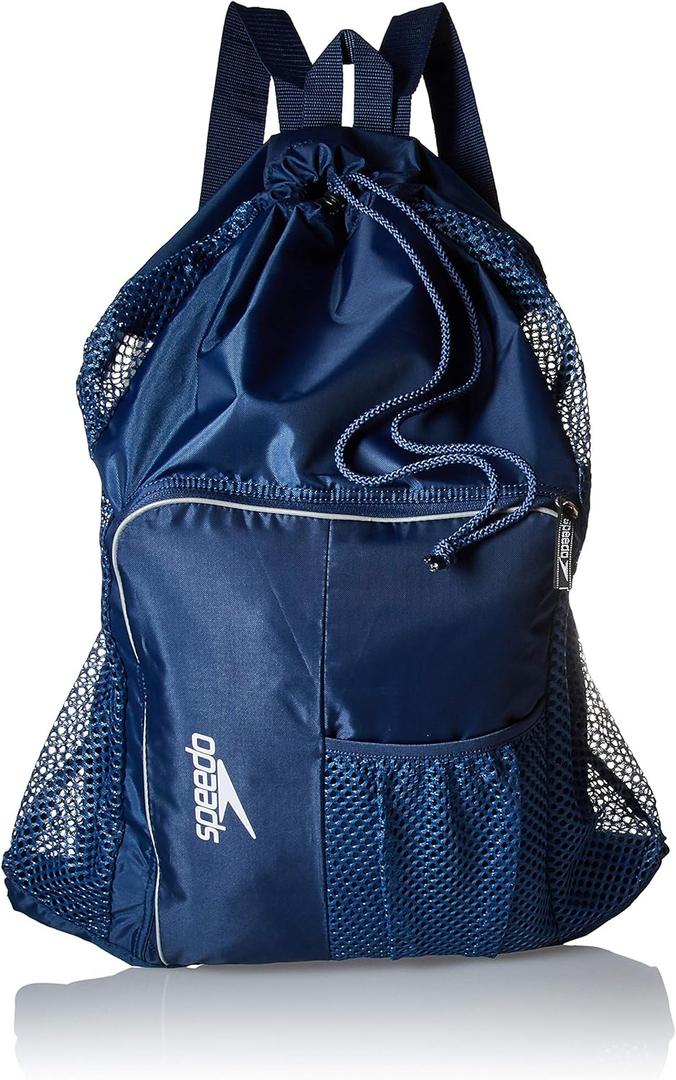 Speedo Unisex-Adult Drawstring Deluxe Ventilator Mesh Equipment Bag (Insignia Blue)