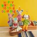 Mini Party Hats for Stuffed Animals, Birthday Party Cone Hats Dolls Dog Cat Rabbit Puppies Assorted Animal Birthday