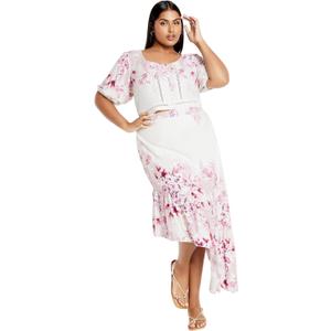 City Chic Women's Plus Size Top - Isabella Sweet Border, 20