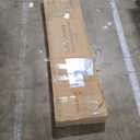 Jocoevol Full Size Loft Bed with L-Shaped Desk, LED Lights,Charging Station, Industrial Heavy Duty Metal Loft Bed Frame with 3 Storage Shelves and 3 Fabric Drawers, Safety Guard & Ladder, White