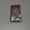 APHISON Wallet Women Large Capacity Clutch Purse For Ladies Card Holder RFID Wristlet Phone Zipper Coin Travel Pocket (03-brown)