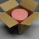 Large 3-Wick Pink Pillar Candle - 6x6 Inch Dripless & Smokeless Unscented Fat Candle, 120 Hour Long Burning Hand-Poured Thick Candle with Cotton Wicks
