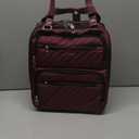 LUGGEX Underseat Carry On Luggage with Wheels, UDK Stylish Lightweight Under Seat Luggage, Soft Sided Personal Item Suitcase for Short Trip (UX-Core, Dark Scarlet, 16 Inch)