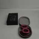 ZIHNIC Active Noise Cancelling Headphones, 40H Playtime Wireless Bluetooth Headset with Deep Bass Hi-Fi Stereo Sound, Comfortable Earpads for Travel/Home/Office (Red)