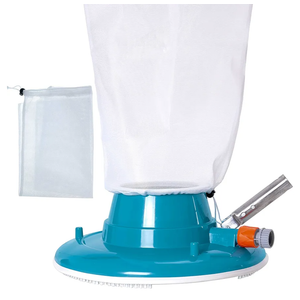 U.S. Pool Supply Professional Swimming Pool Leaf Terminator Vacuum - 15" Pool Cleaner Body, 8 Pressure Jets, 4 Rotating Wheels, 3 Perimeter Brushes, 2 Debris Bags - Below or Above-Ground Sucker Eater
