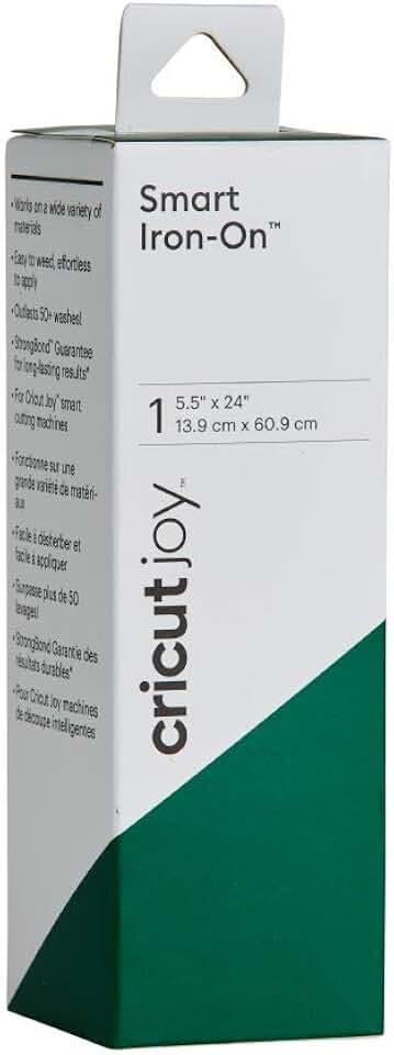 Cricut Smart Iron On Vinyl- Kelly, 2ft Roll (5.5in x 24') for Joy Machine - matless Cutting for Shapes up to 4ft, & Repeated cuts up to 20ft