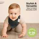 KeaBabies 8-Pack Organic Baby Bandana Bibs for Boys, Girls - Super Absorbent Triangle Baby Bibs for Drooling and Teething Infant, 100% Cotton Extra Soft for Newborn, Infant 0-36 Months (Hunter)