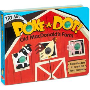 Melissa & Doug Children's Book - Poke-a-Dot: Old MacDonalds Farm (Board Book with Buttons to Pop) - FSC Certified