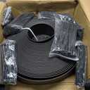 4 inch Tall Landscape Edging Kit 120FT Garden Edging with 210 Spikes for Lawn Edging and Flower Beds (Black, 120FT)