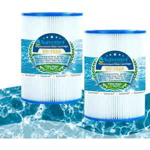 Savener C-7626 Hot Tub Spa Filter Cartridge, Replaces Hayward C250, Unicel C-7626, Filbur FC-1230, PA25-4, CX250RE, CX250-RE, HF7626-01, 25 Sq. Ft, 2 Pack
