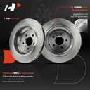A-Premium 12.99 inch (330mm) Rear Vented Disc Brake Rotors Compatible with Select Mercedes-Benz Models - R320, R500, R350, G55 AMG, GL320, GL350, GL450, GL550, ML320, ML350, ML450, ML500, 2-PC Set