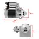 Caltric Starter Compatible With Kawasaki Fb460V Small Engines 211632081 211632070