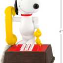 Hallmark Keepsake Peanuts Christmas Ornament, Peanuts 75th Anniversary Hello, Snoopy! with Sound