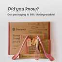 4 x Starpack 'Sweet Treats' Cellophane Christmas Treat Bags (20 Pcs) - Cellophane Clear Holiday Gift Bag with Ties for Cookies - Goody Pouch for Party Favours - Transparent Plastic Treat Bag, 11x5 Cello Bags (Snow Fall Print)