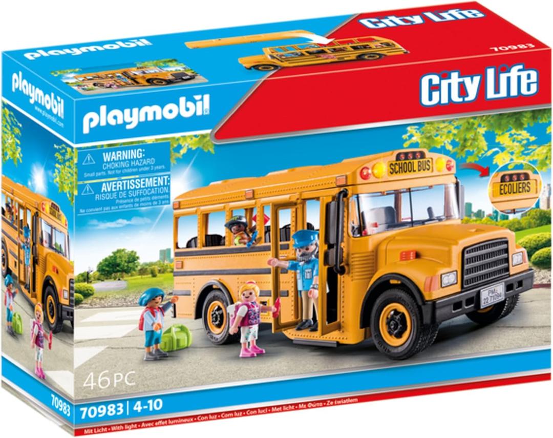 Playmobil School Bus with Accessories and 4 Figures Playmobil School Bus with Accessories and 4 Figures