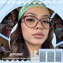 Spider Lash Clusters Kit Spider Lashes Clusters Wispy Fluffy Cluster Eyelash Extensions Kit Natural Look 10-16MM D Curl Manga Eyelash Clusters Kit with Lash Bond and Seal Breeze Lash Extensions Kit