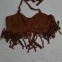 Country Concert Outfit for Women Fringe Western Rodeo Cowgirl Shirts 70s Hippie Tops with Tassel L