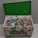 Wondertoys 208 Pcs Wooden Log Set - Classic Building Logs Ages 3+ - Best Retro Building Gift Set for Boys - Creative Construction Engineering Educational Gifts