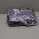 Large Sewing Supplies Organizer, Double Layer Sewing Storage Organizer with Two Detachable Dividers, Travel Sewing Bag Organizer with Shoulder Strap for Accessories, Purple, (Bag Only)