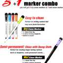 Mag-Fancy Magnetic Dry Erase Calendar for Refrigerator or for Wall -Versatile- Monthly Whiteboard Calendar with Daily Goals Tracker