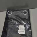 NICETOWN Pitch Black Solid Thermal Insulated Grommet Blackout Curtains/Drapes for Bedroom Window (2 Panels, 42 inches Wide by 63 inches Long, Black)