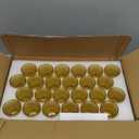 SUPMIND 24 Pcs Votive Candle Holders, Golden Glass Candle Holder Bulk for Table Centerpiece, Tea Lights Candle Holders for Wedding Shower, Party and Home Decor