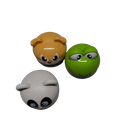 Frog, Panda, Dog Timer 1hour