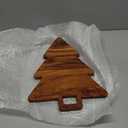Christmas Tree Shaped Wood Cutting Board for kitchen, Christmas Tree Wooden Serving Tray with Handle, Christmas Decoration Charcuterie Tree Boards 14"L x 11"W