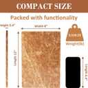 Natural Marble Cutting Boards for Kitchen - 12" x 8" Multi-Purpose Pastry Marble Tray Cheese Board Marble Slab for Counter, Bathroom Perfume Tray Jewelry Candle Plate (Light Emperador)