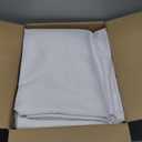 10-Pack White Tablecloths for Rectangle Tables, 60 x 84 Inches, Stain-Resistant Polyester Fabric for 4 Foot Tables - Washable Table Covers for Weddings, Banquets, Birthday Parties, Events