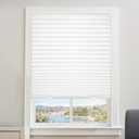 6 Packs Cordless Pleated Light Filtering Window Shade 36 in x 72 in Easy to Cut and Install, White, Paper Blinds with 12 Clips