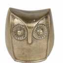 Owl Statue Metal Art Sculpture Handmade Antique Decorative Brass Collectible Figurine for Home Decoration