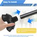 3 x 3/4 Inch Self Standing Rubber Cane Tips, Heavy Duty Non Slip Quad Base Walking Cane Tips, Durable 4 Prong Cane Tip Replacement, Rubber Tips for Canes and Walking Sticks, Cane Accessories for Seniors (Black)